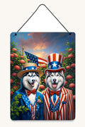 Hand-illustrated Siberian Husky All American Aluminum Sign