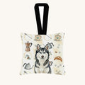 Hand-illustrated Siberian Husky Coffee Bar Fabric Ornament