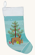 Hand-illustrated Tan German Shepherd Mastiff Mix Christmas Stocking