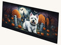 Hand-illustrated Westie Spooky Halloween Runner Mat