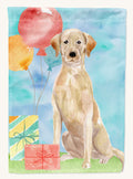 Hand-illustrated Yellow Labrador Happy Birthday Garden Flag
