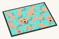 Hand-illustrated Yellow Labrador Indoor Outdoor Doormat