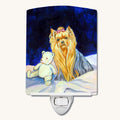 Hand-illustrated Yorkie Ceramic Night Light