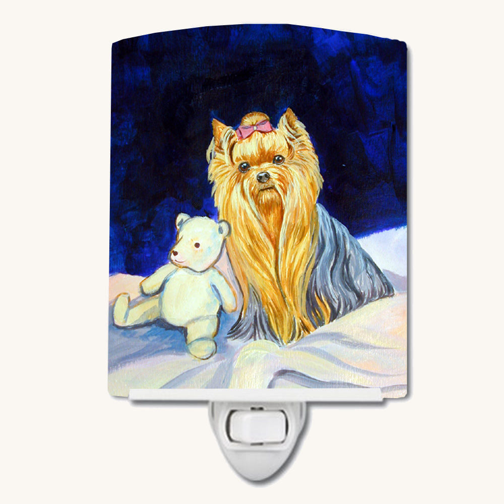 Hand-illustrated Yorkie Ceramic Night Light