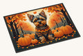 Hand-illustrated Yorkie Fall Leaves Doormat