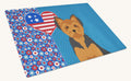 Hand-illustrated Yorkie Puppy Cut Glass Cutting Board