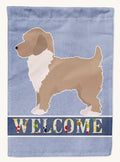 Hand-illustrated Yorkiepoo Welcome House Flag